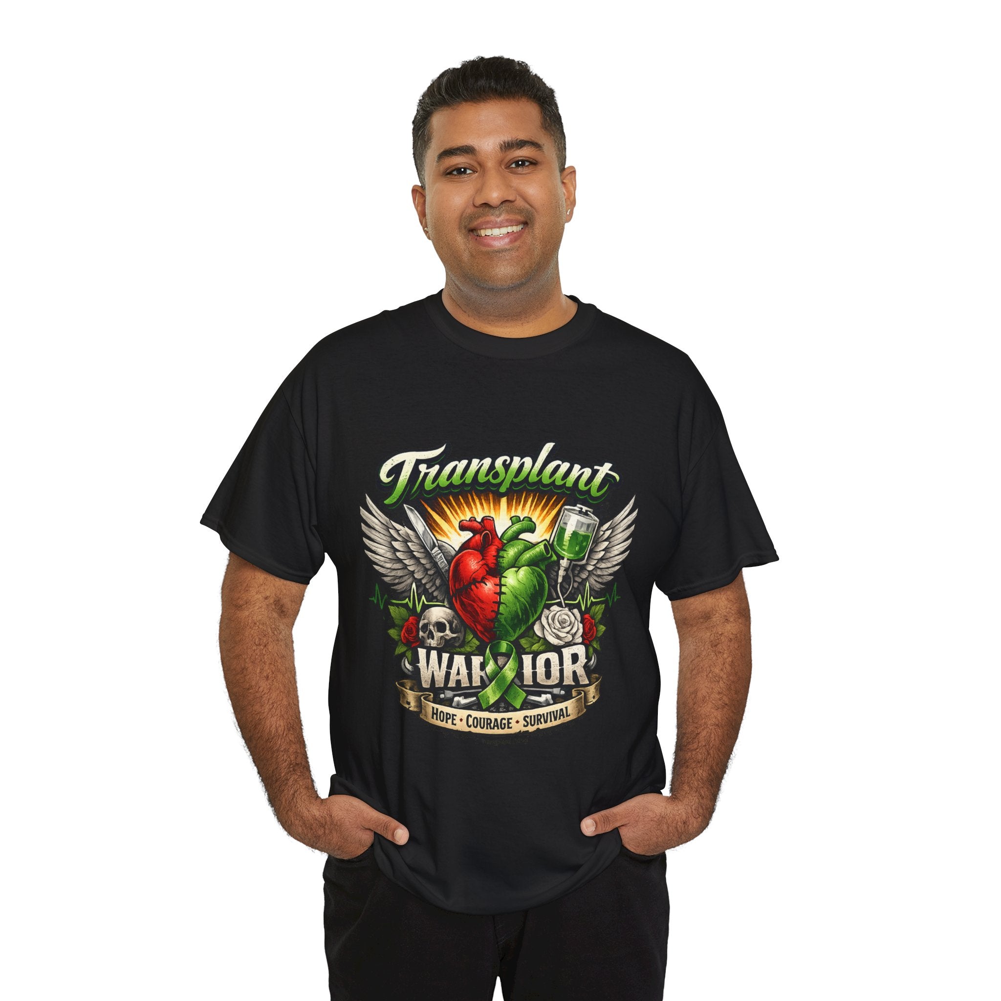 Transplant Warrior T-Shirt — 'Forever Grateful' Donate Life Survivor Tee