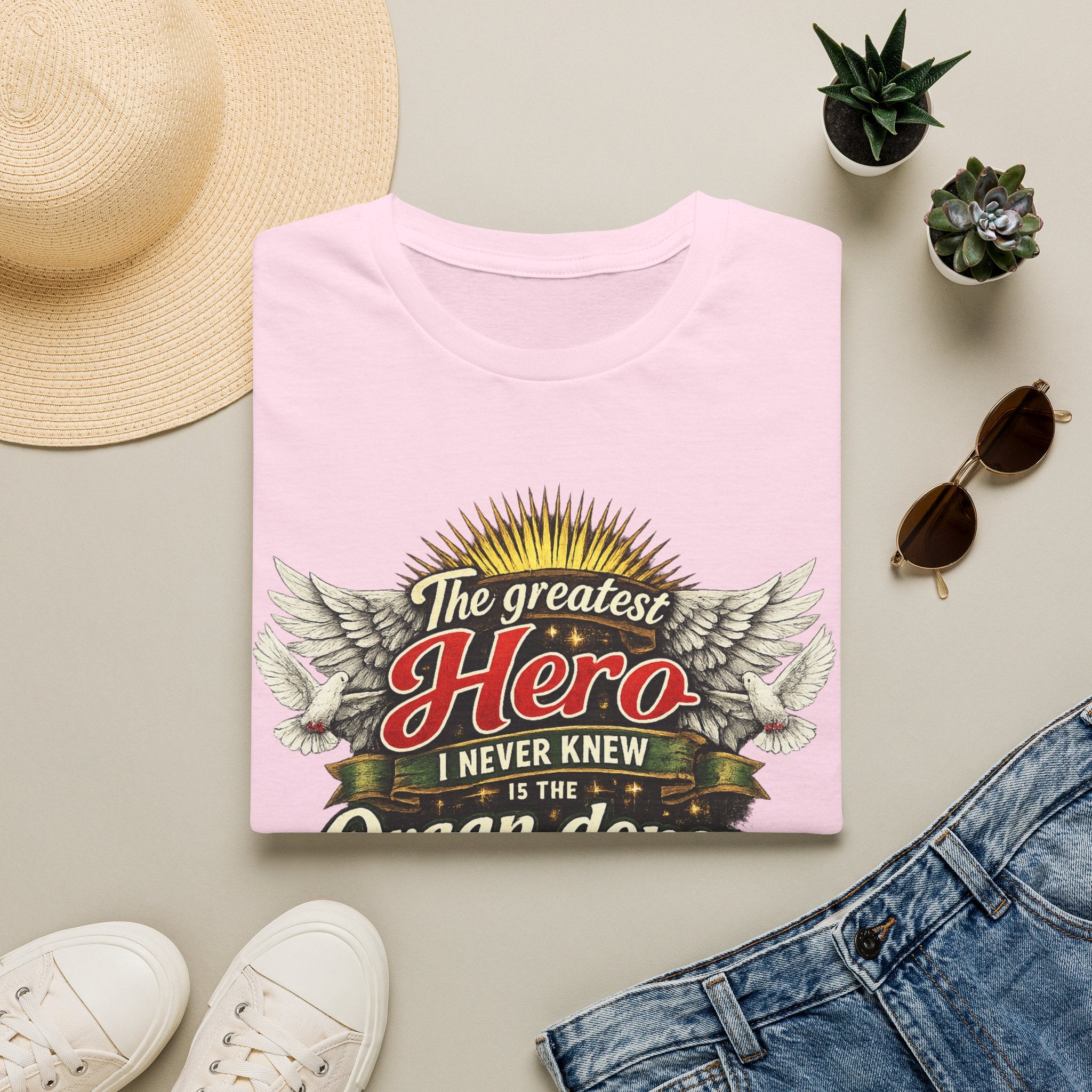 Organ Donor T‑Shirt — “The Greatest Hero I Never Knew” Tribute Tee