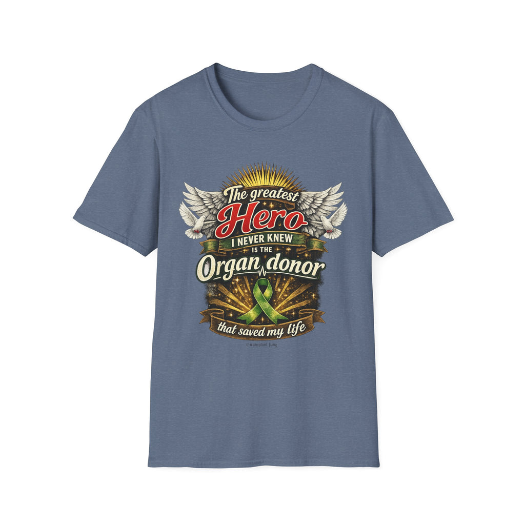 Organ Donor T‑Shirt — “The Greatest Hero I Never Knew” Tribute Tee
