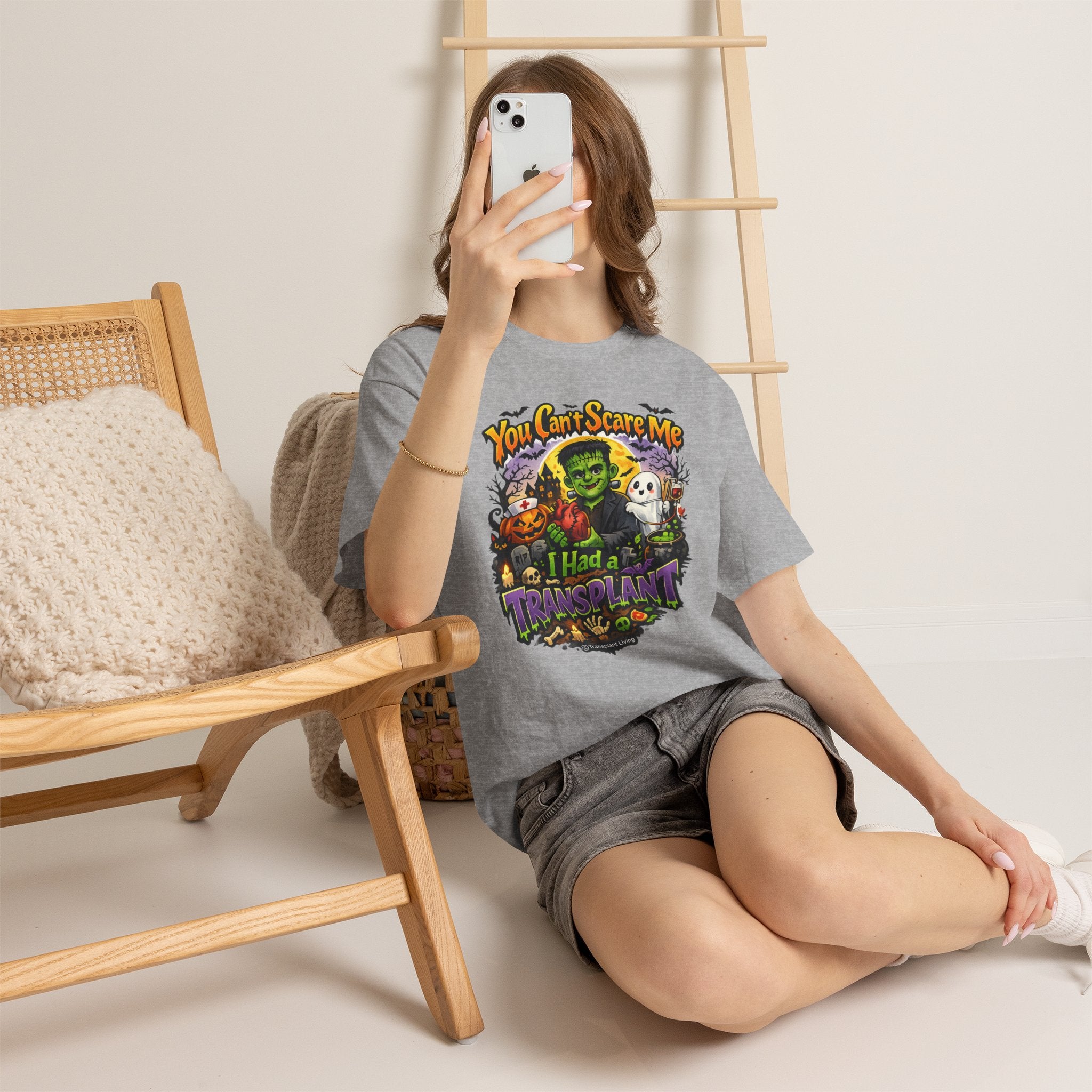 Transplant Survivor Halloween Tee — "You Can't Scare Me, I Had a Transplant"