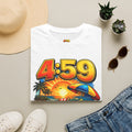 T-Shirt — 4:59 Beach Sunset Graphic "It's Close Enough" Casual Tee