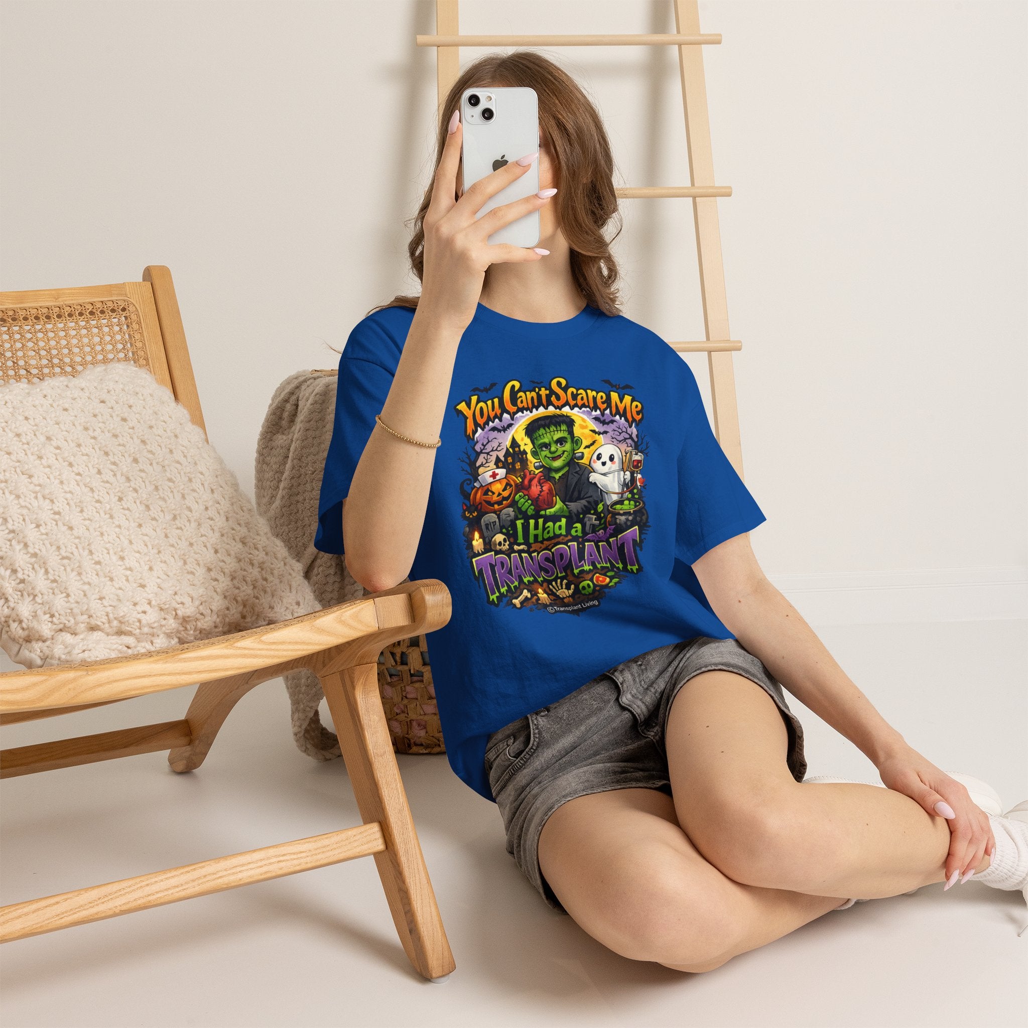 Transplant Survivor Halloween Tee — "You Can't Scare Me, I Had a Transplant"