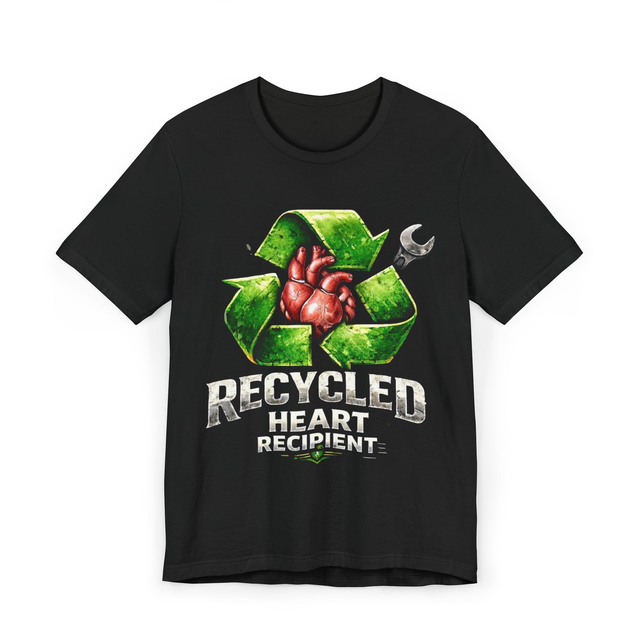 “Recycled Heart Recipient” Transplant-Awareness Graphic Tee