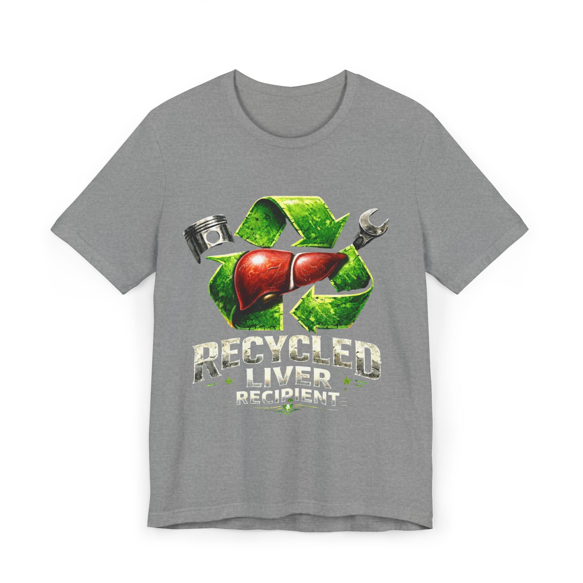 “Recycled Liver Recipient” Transplant-Awareness Graphic Tee