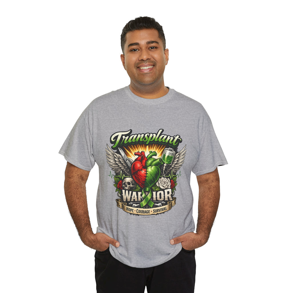 Transplant Warrior T-Shirt — 'Forever Grateful' Donate Life Survivor Tee