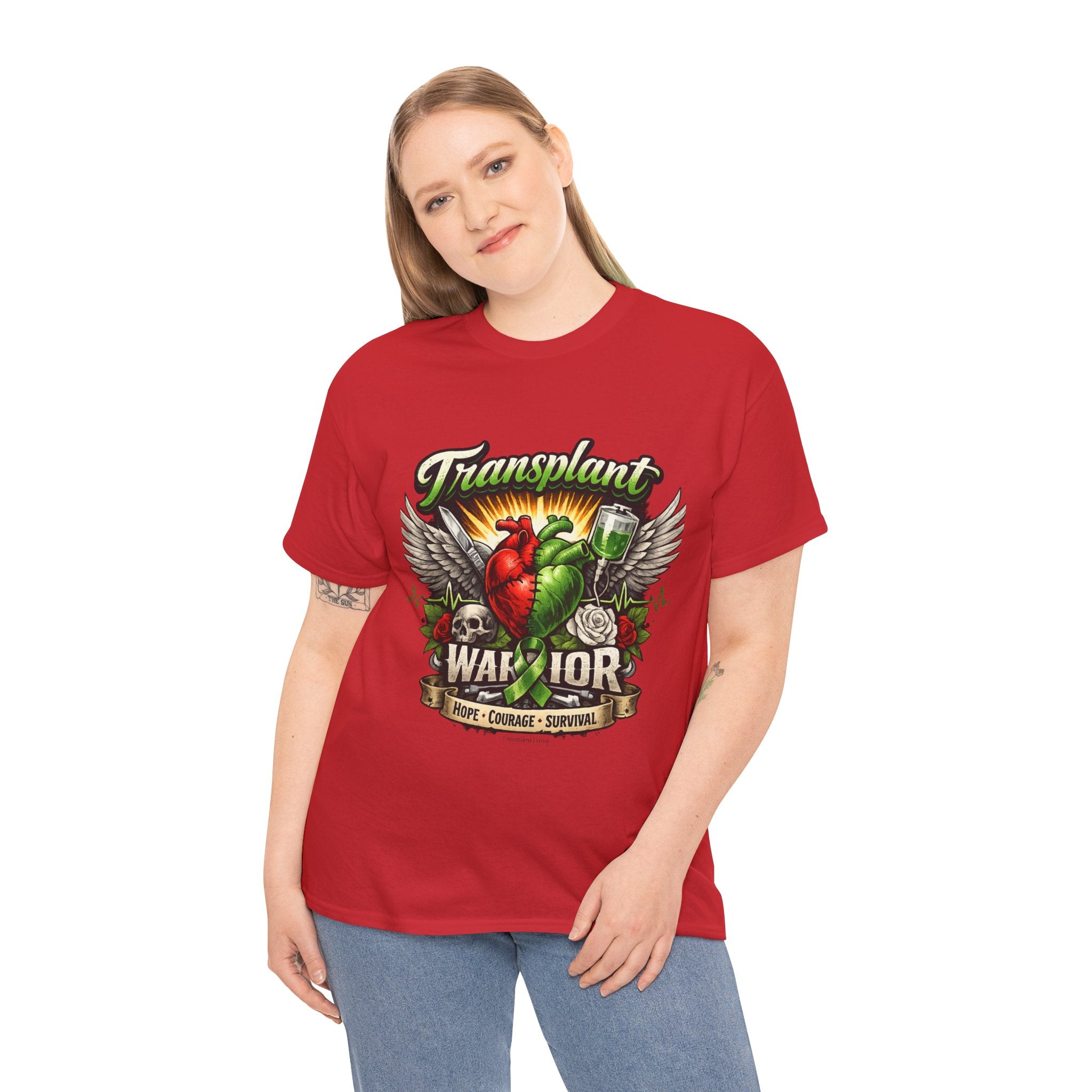 Transplant Warrior T-Shirt — 'Forever Grateful' Donate Life Survivor Tee
