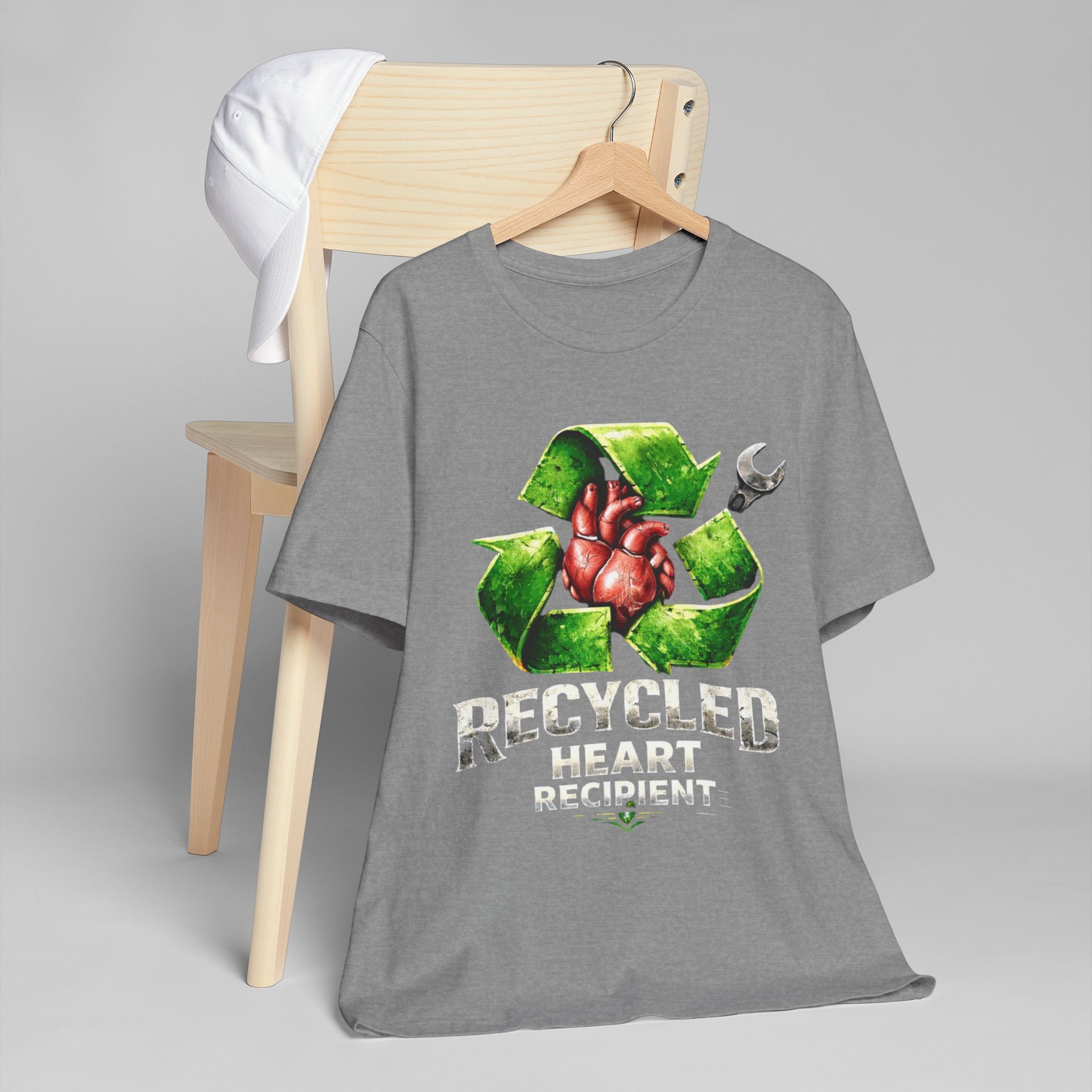 “Recycled Heart Recipient” Transplant-Awareness Graphic Tee