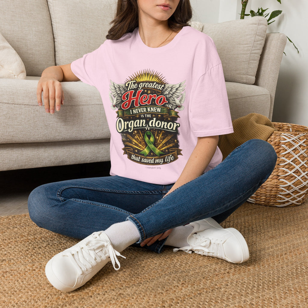 Organ Donor T‑Shirt — “The Greatest Hero I Never Knew” Tribute Tee