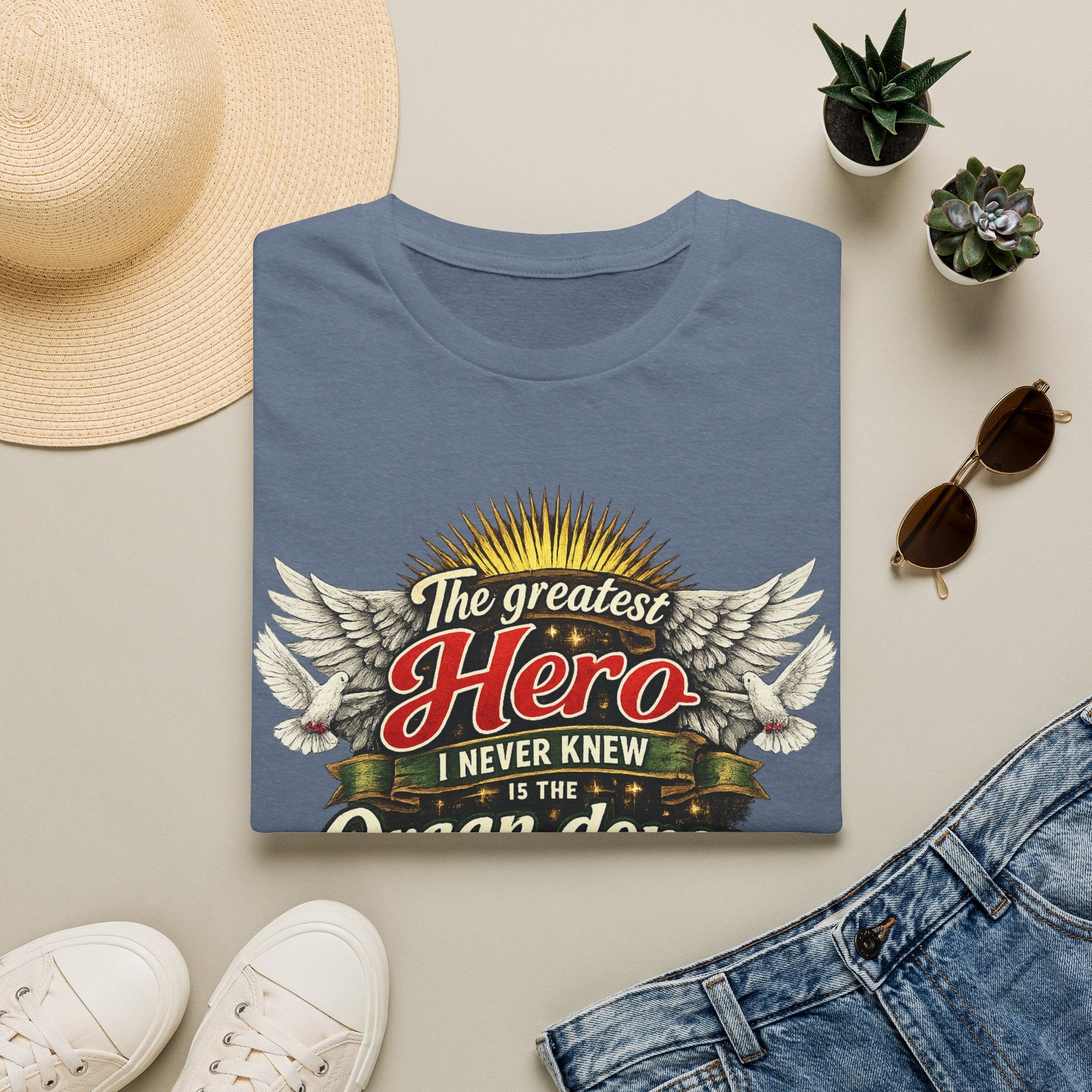 Organ Donor T‑Shirt — “The Greatest Hero I Never Knew” Tribute Tee