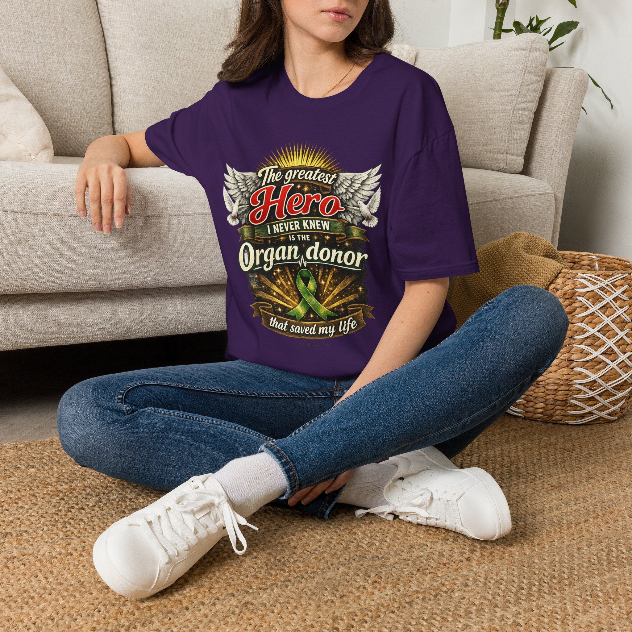 Organ Donor T‑Shirt — “The Greatest Hero I Never Knew” Tribute Tee