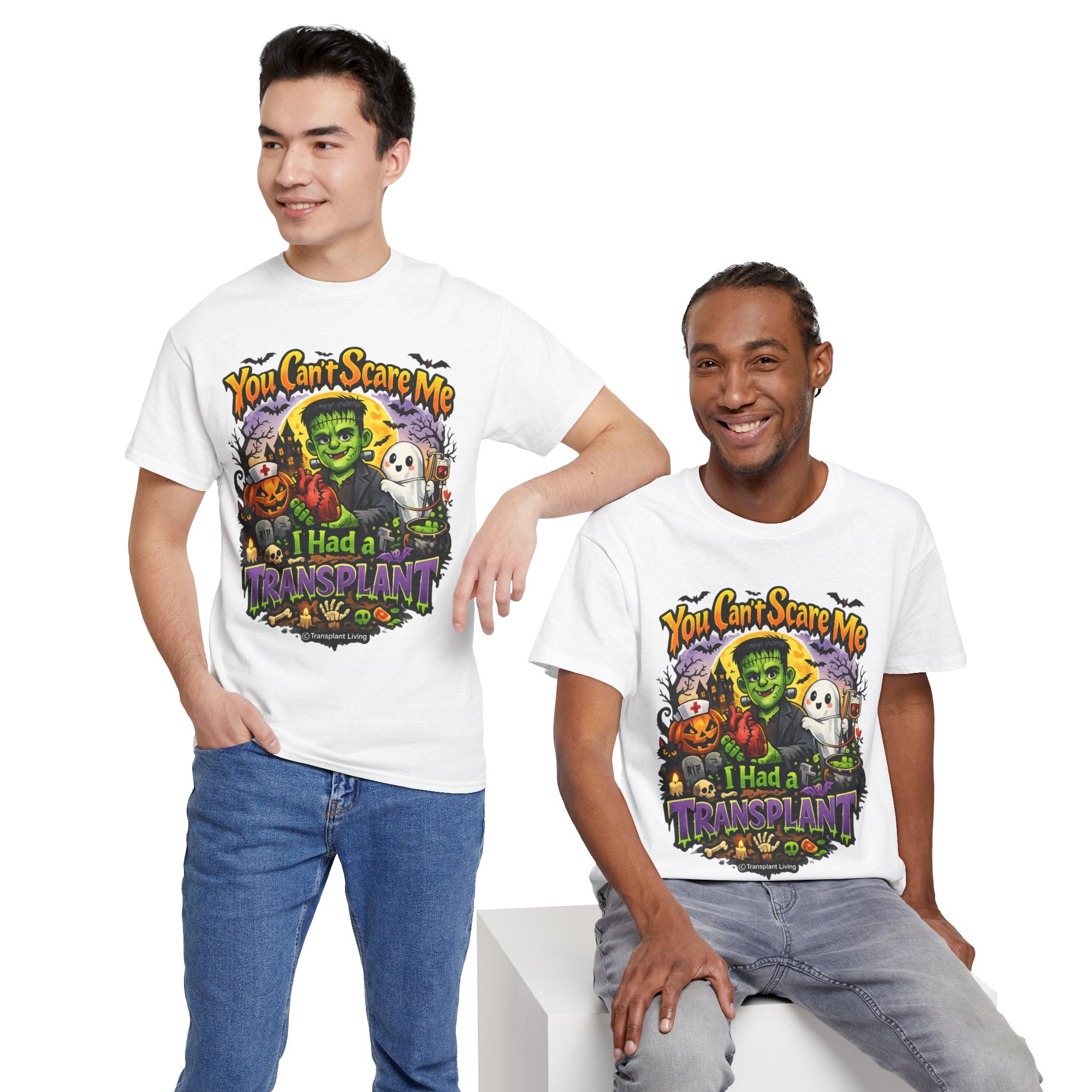 Transplant Survivor Halloween Tee — "You Can't Scare Me, I Had a Transplant"