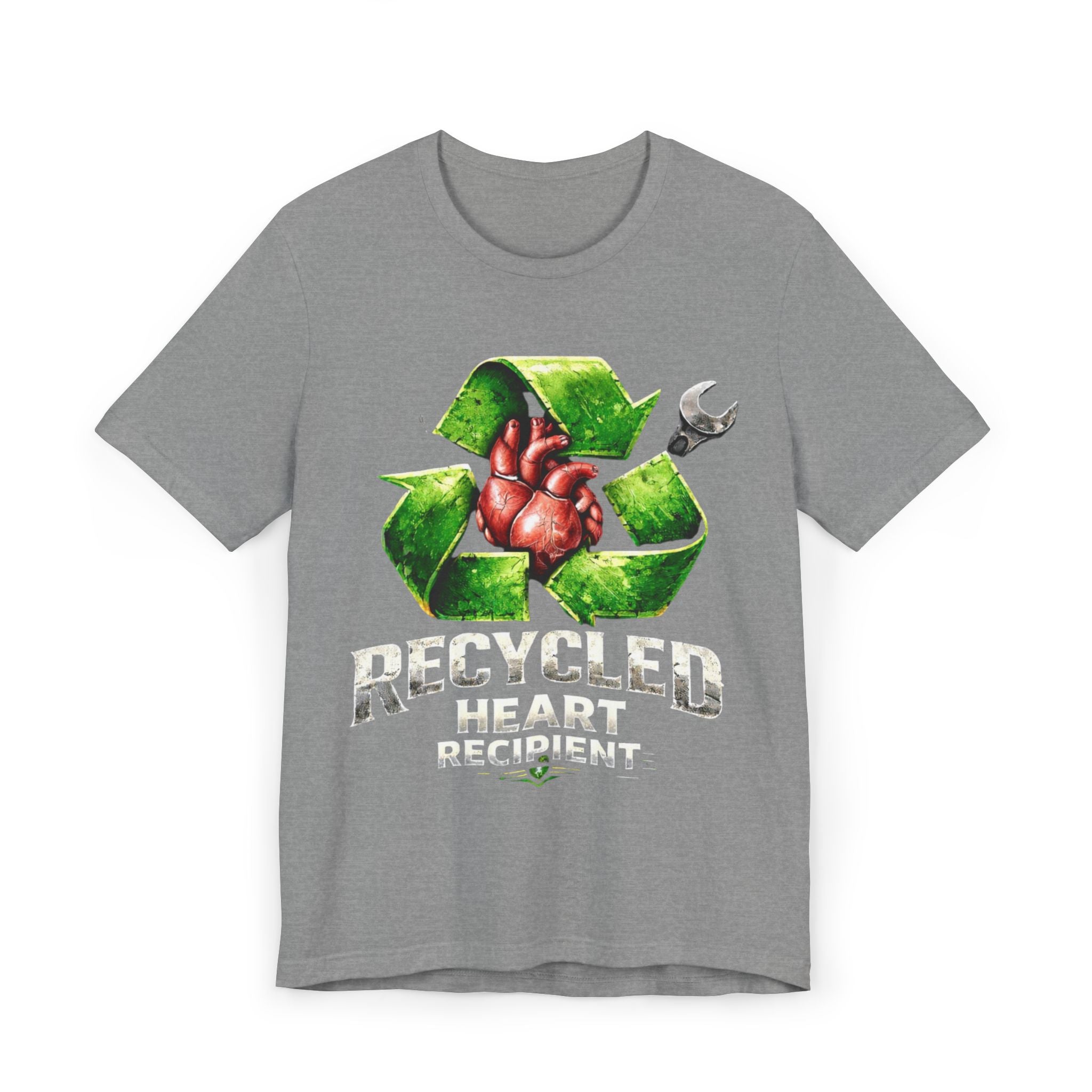 “Recycled Heart Recipient” Transplant-Awareness Graphic Tee