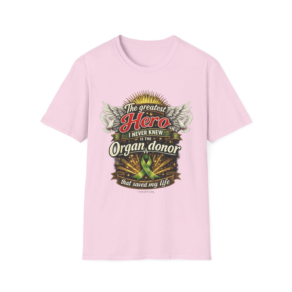 Organ Donor T‑Shirt — “The Greatest Hero I Never Knew” Tribute Tee