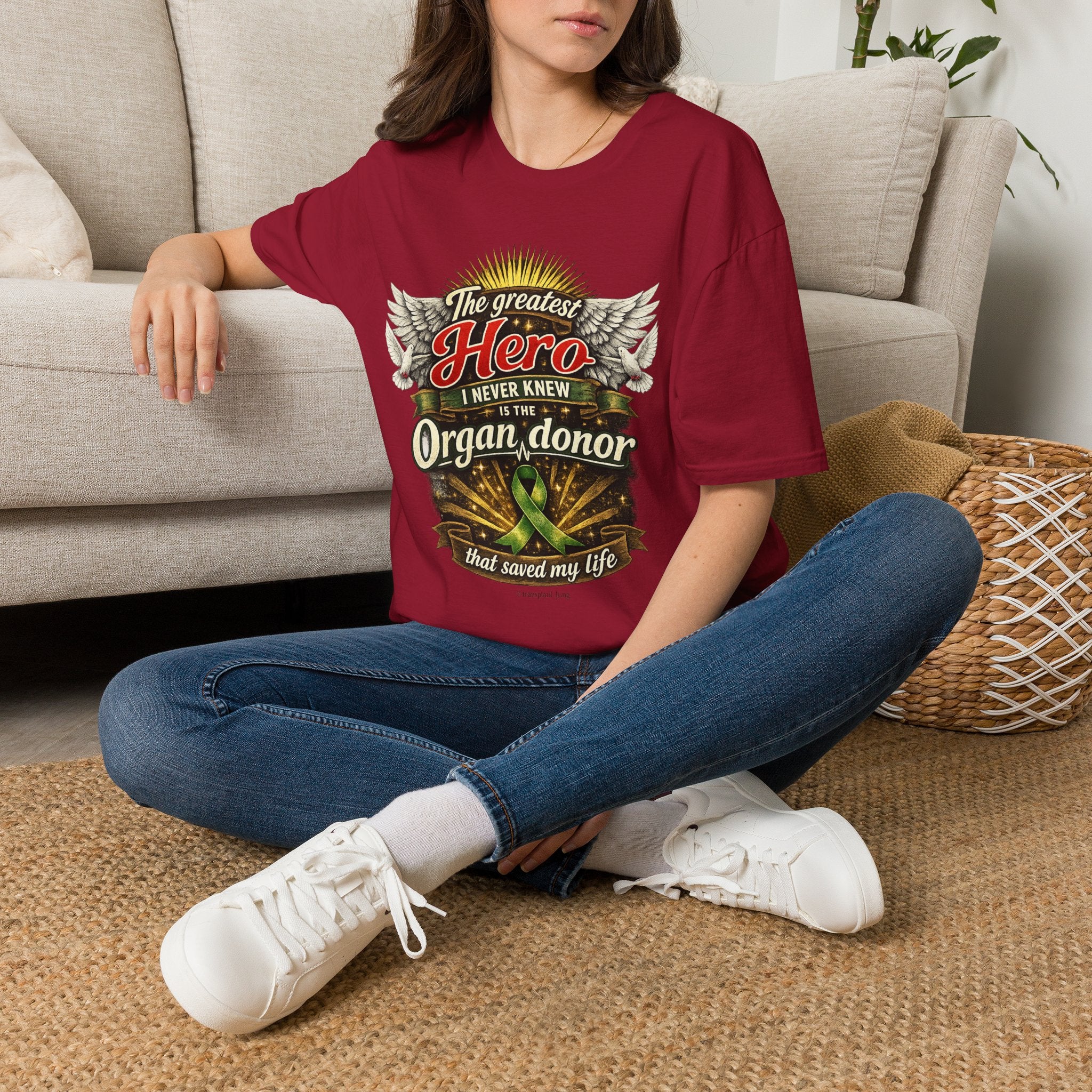 Organ Donor T‑Shirt — “The Greatest Hero I Never Knew” Tribute Tee