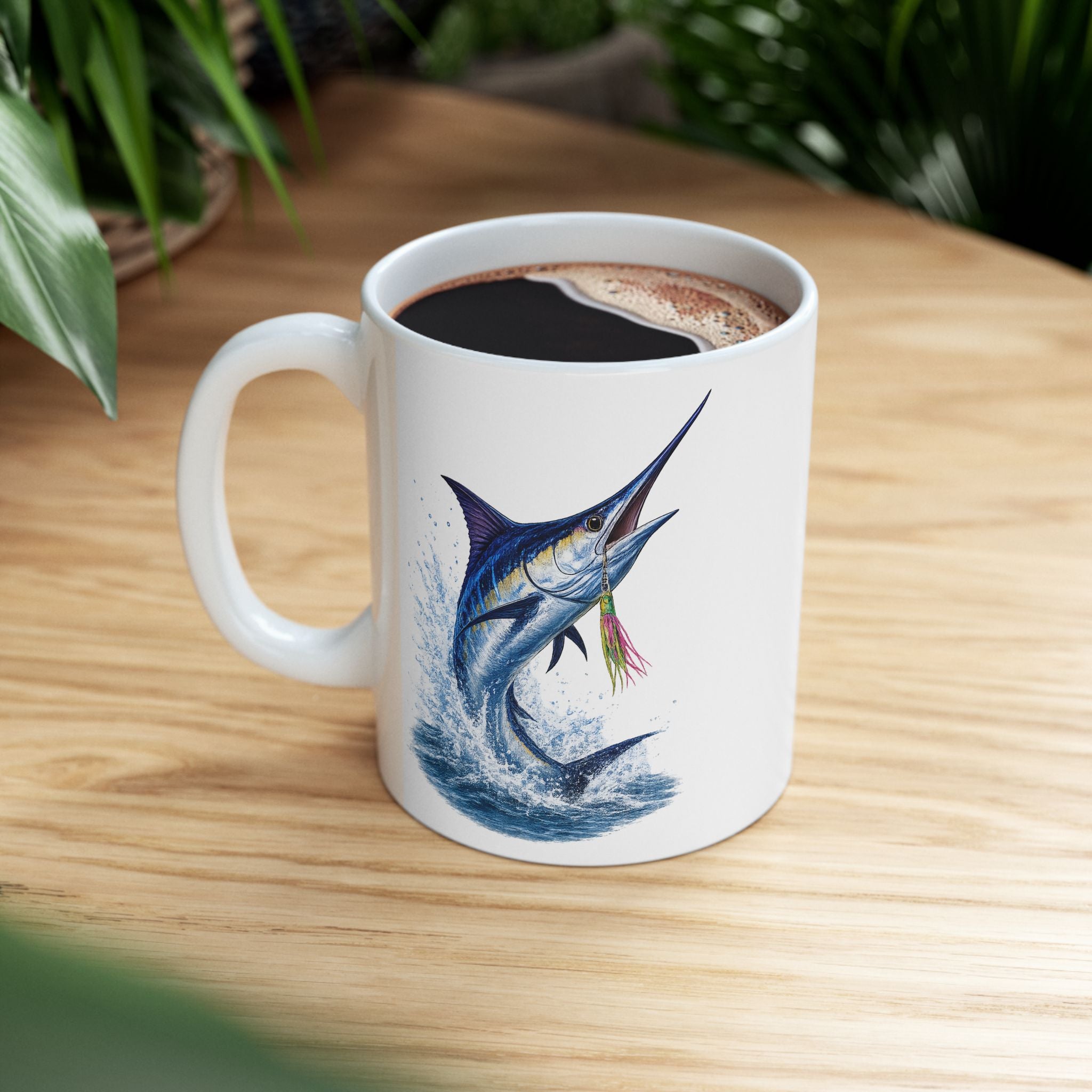 Hooked on the Moment Marlin Coffee Mug