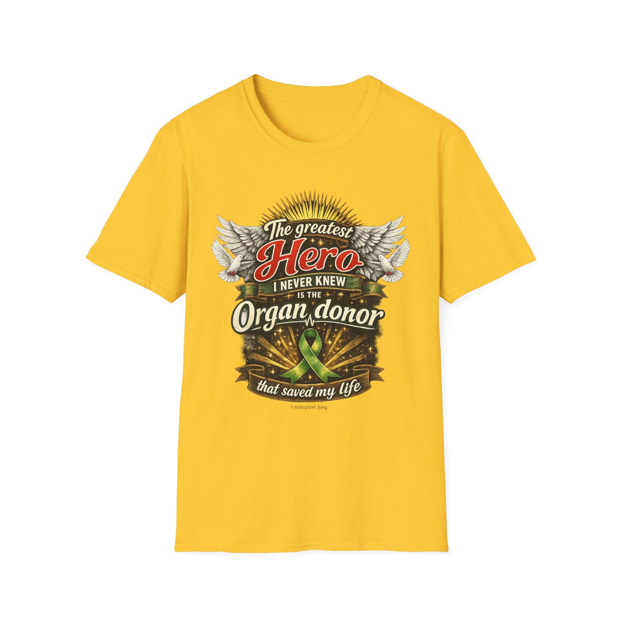Organ Donor T‑Shirt — “The Greatest Hero I Never Knew” Tribute Tee