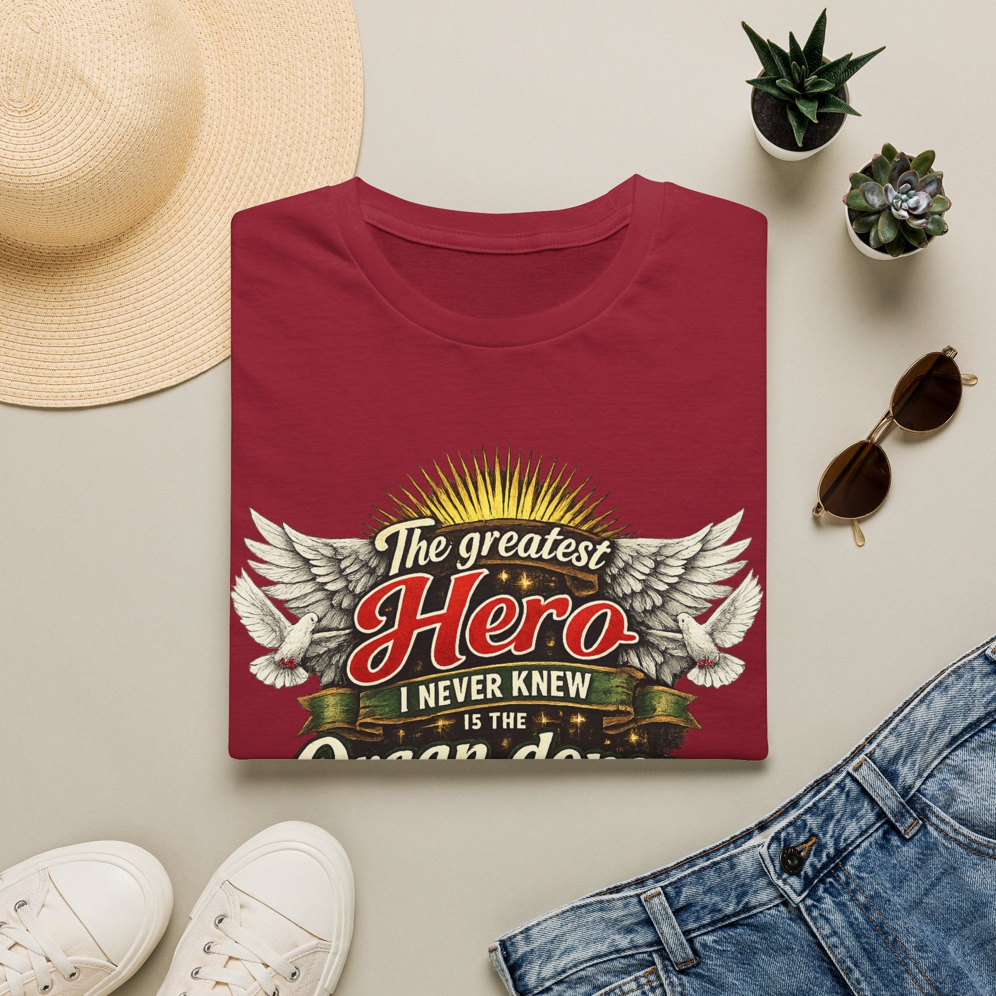 Organ Donor T‑Shirt — “The Greatest Hero I Never Knew” Tribute Tee