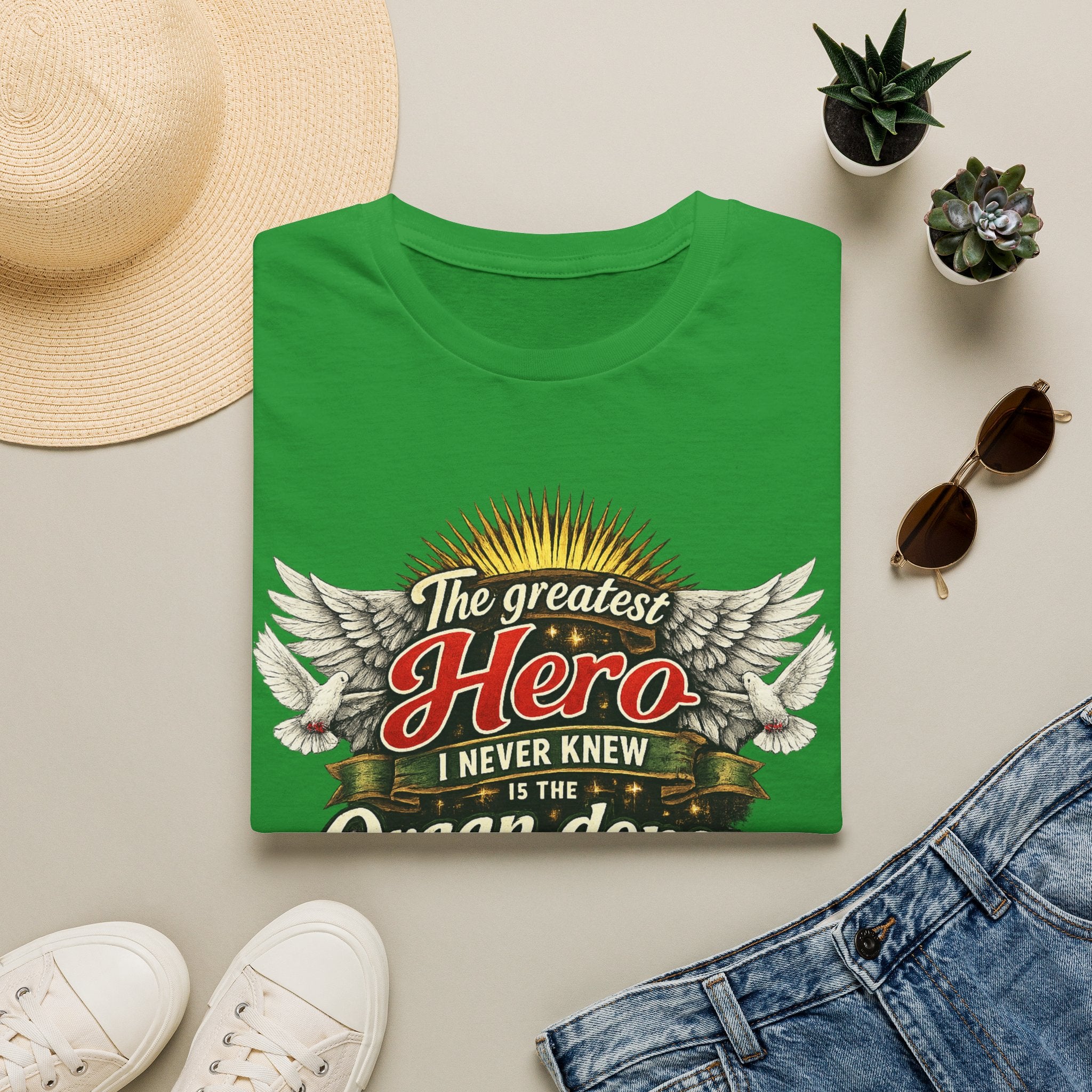 Organ Donor T‑Shirt — “The Greatest Hero I Never Knew” Tribute Tee