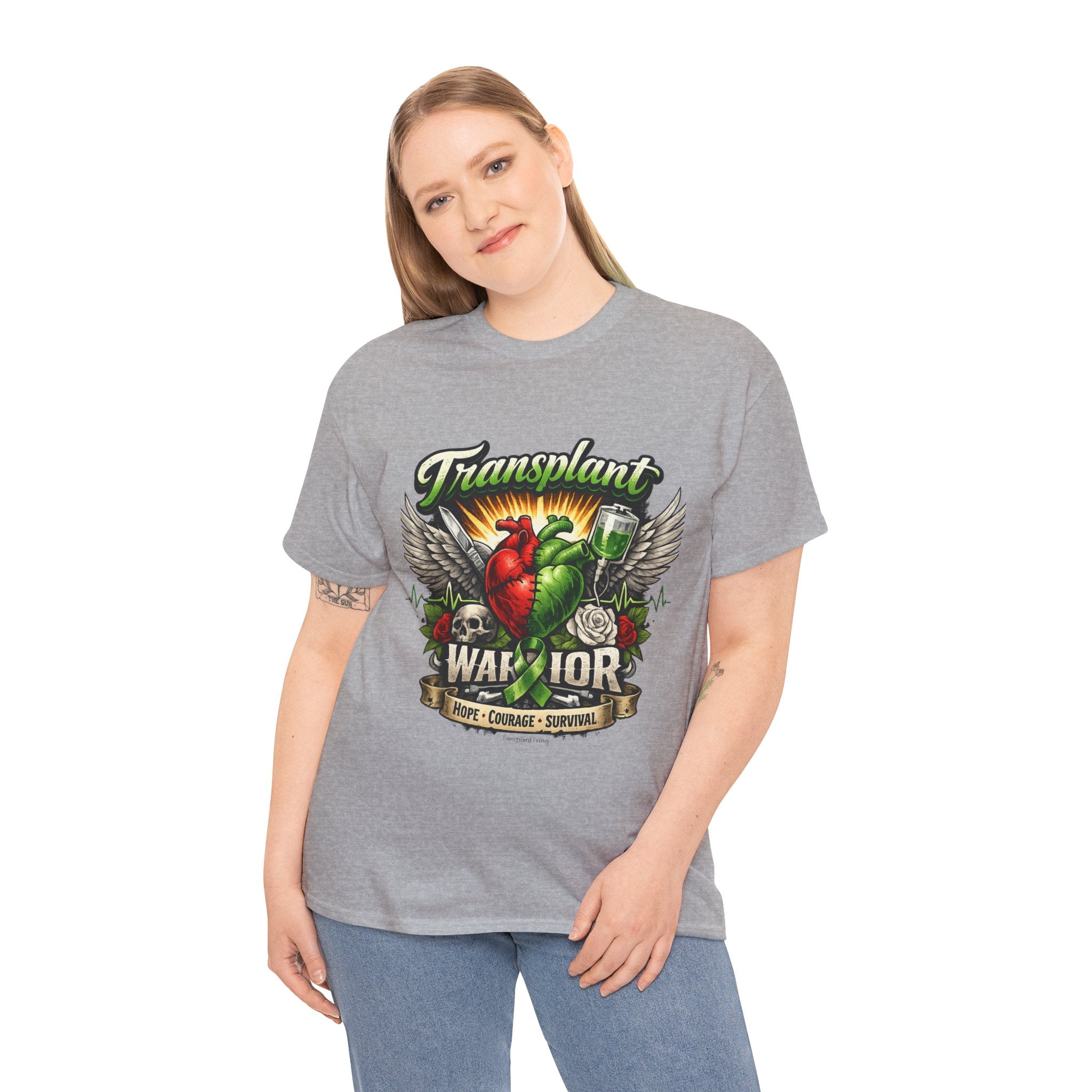 Transplant Warrior T-Shirt — 'Forever Grateful' Donate Life Survivor Tee