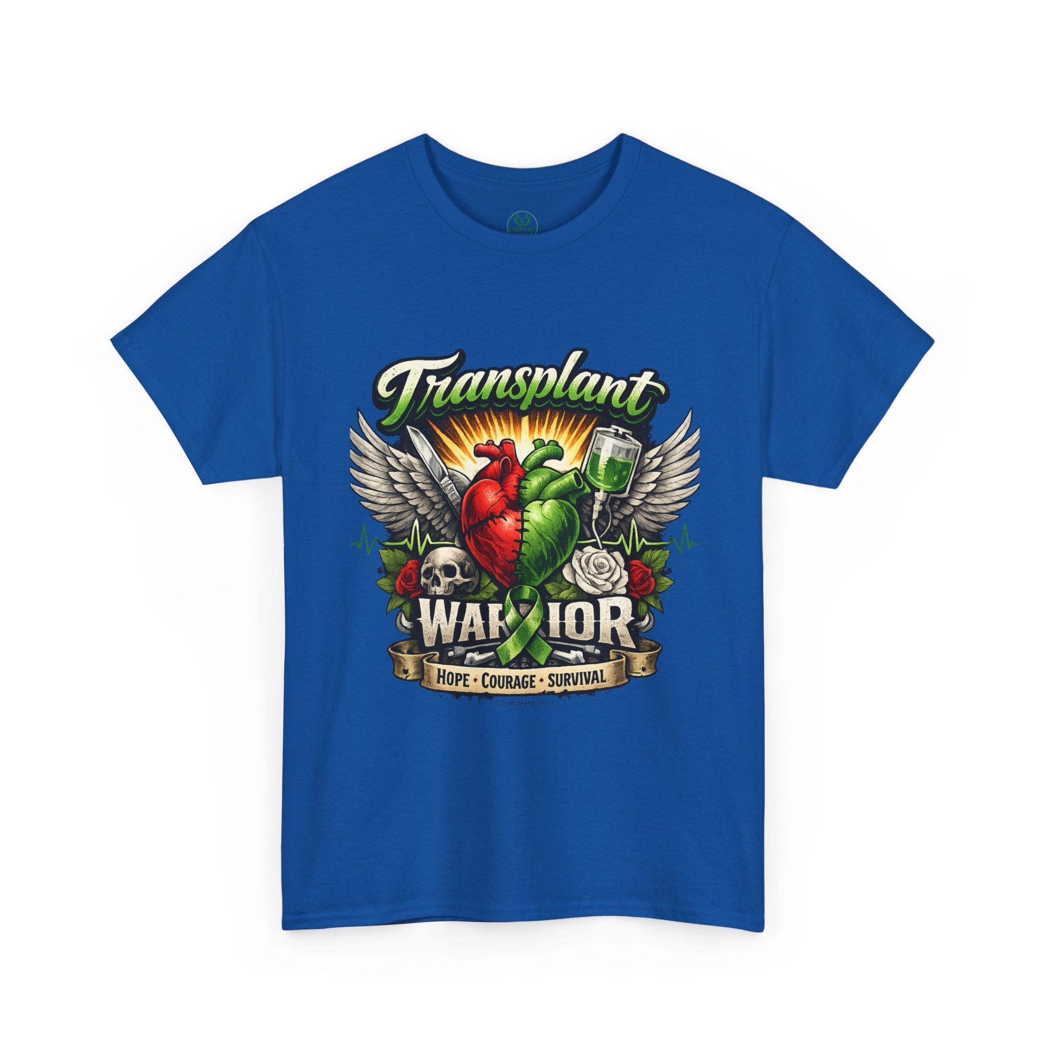 Transplant Warrior T-Shirt — 'Forever Grateful' Donate Life Survivor Tee