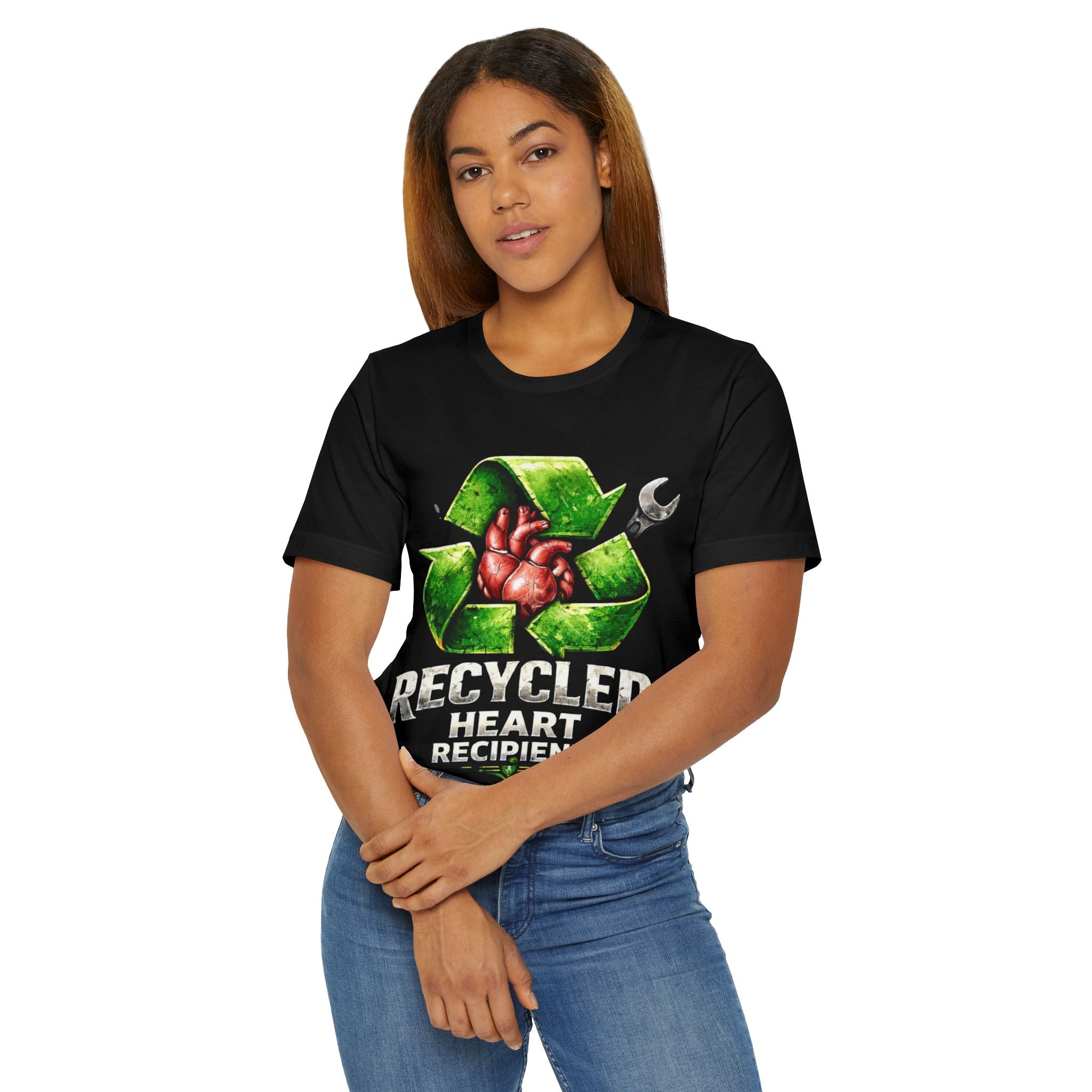 “Recycled Heart Recipient” Transplant-Awareness Graphic Tee