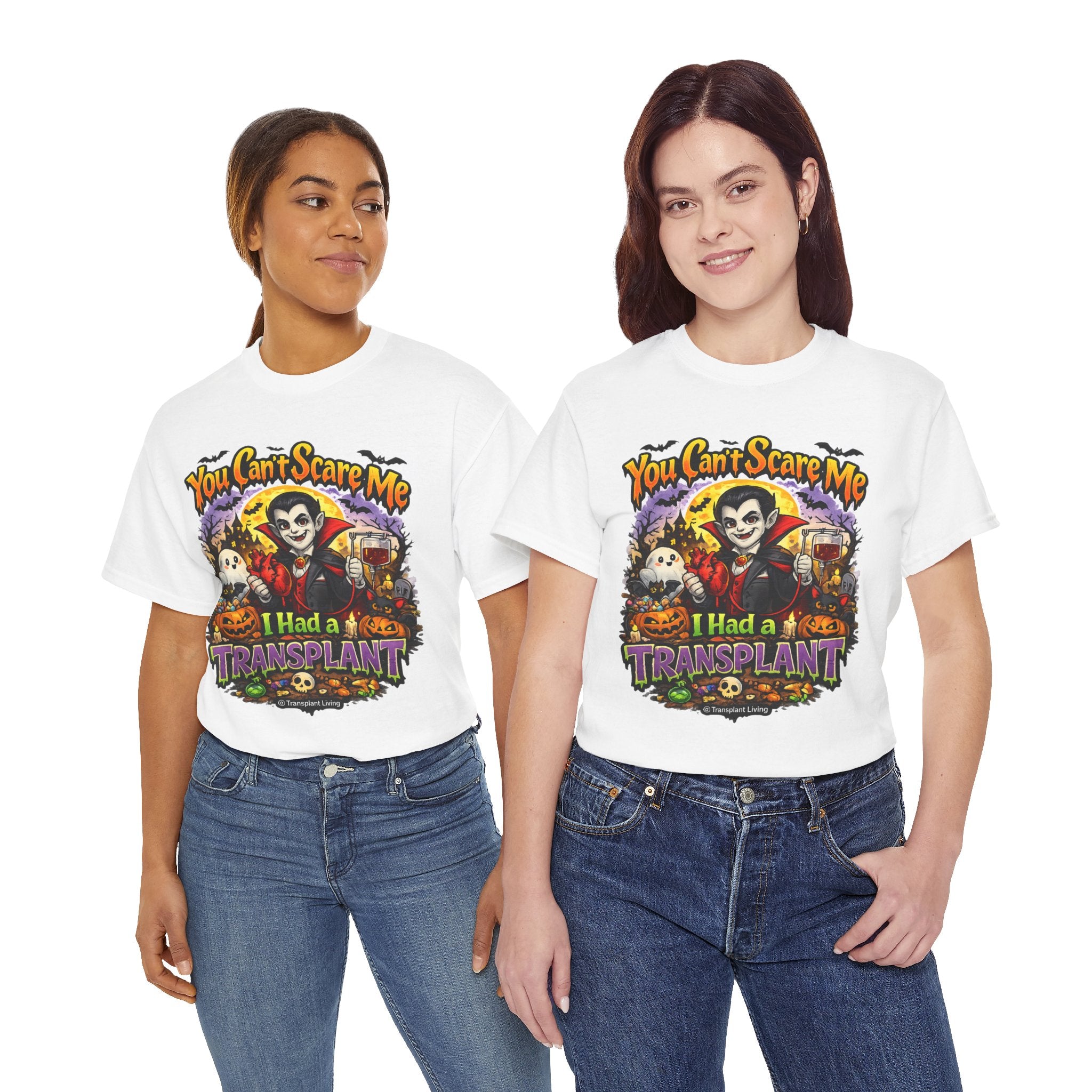 Halloween Dracula Transplant Tee — "You Can't Scare Me, I Had a Transplant" Graphic T-Shirt