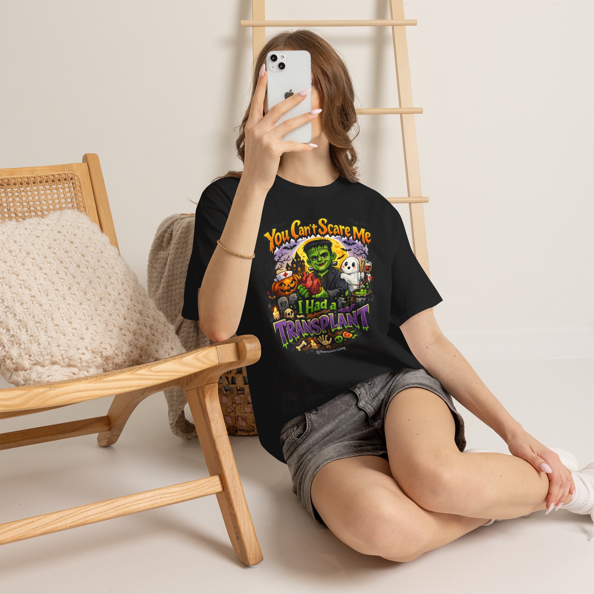 Transplant Survivor Halloween Tee — "You Can't Scare Me, I Had a Transplant"