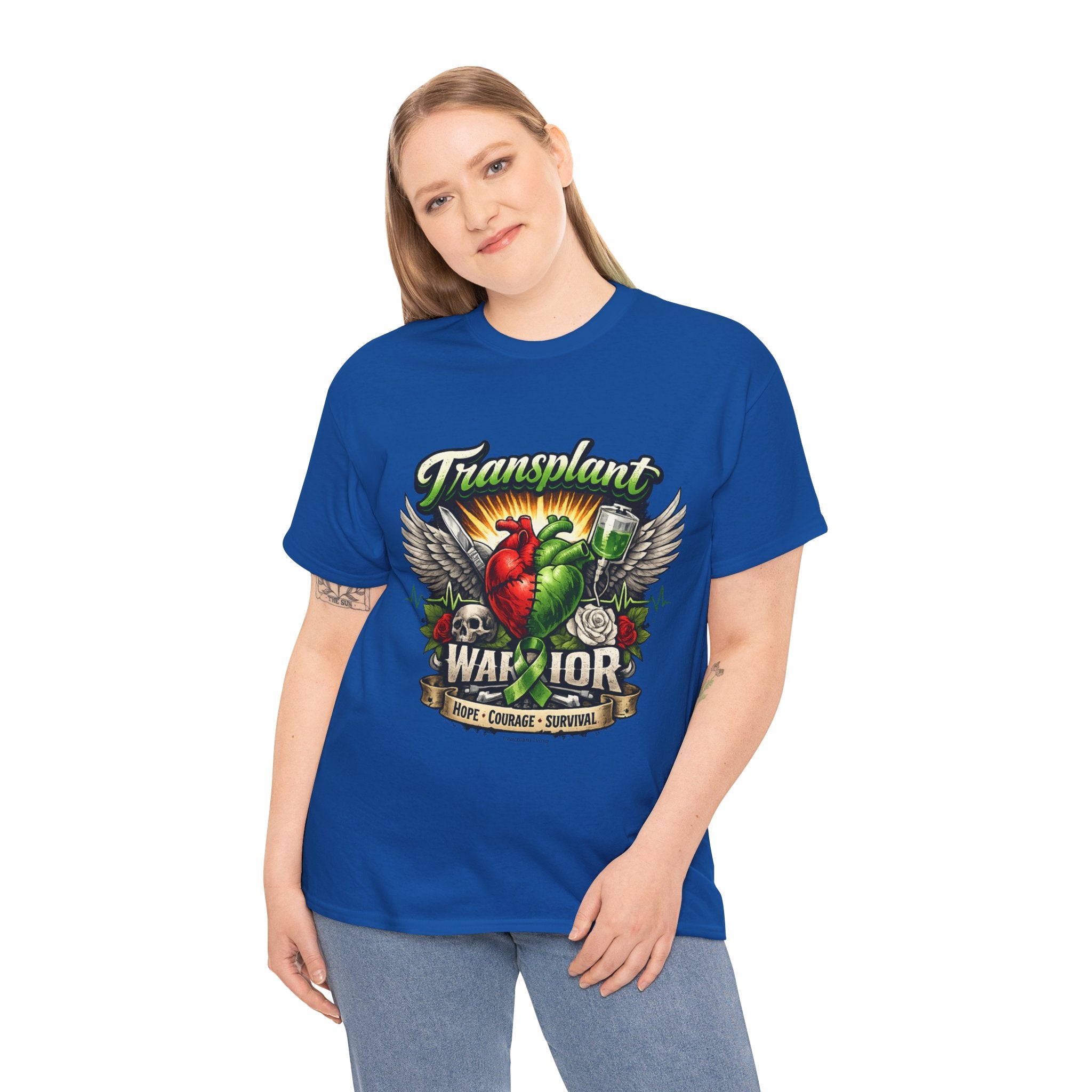 Transplant Warrior T-Shirt — 'Forever Grateful' Donate Life Survivor Tee
