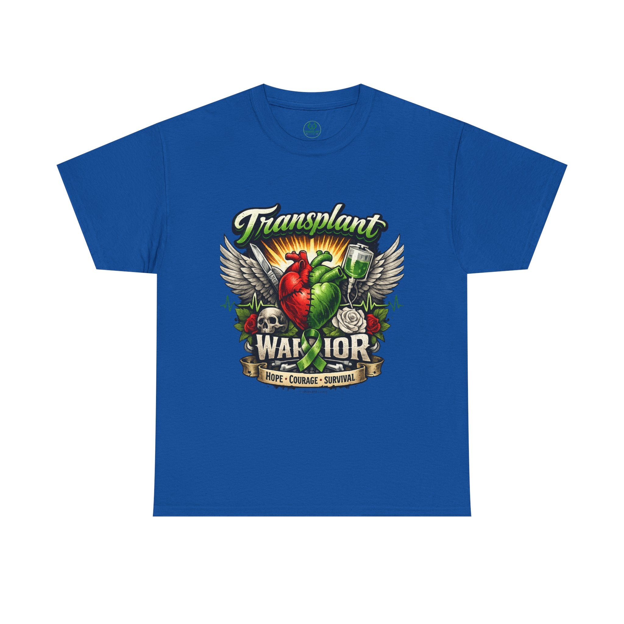 Transplant Warrior T-Shirt — 'Forever Grateful' Donate Life Survivor Tee