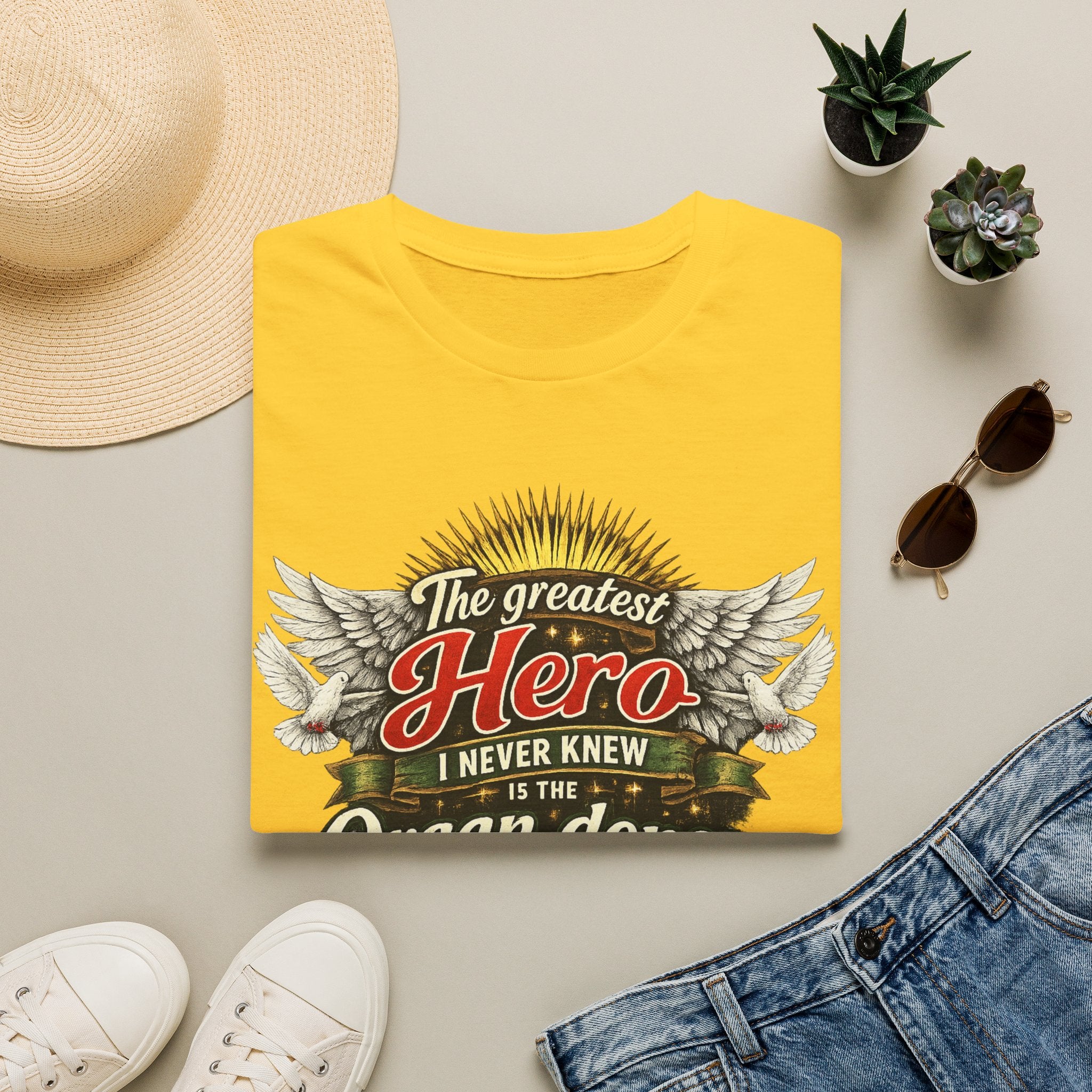 Organ Donor T‑Shirt — “The Greatest Hero I Never Knew” Tribute Tee