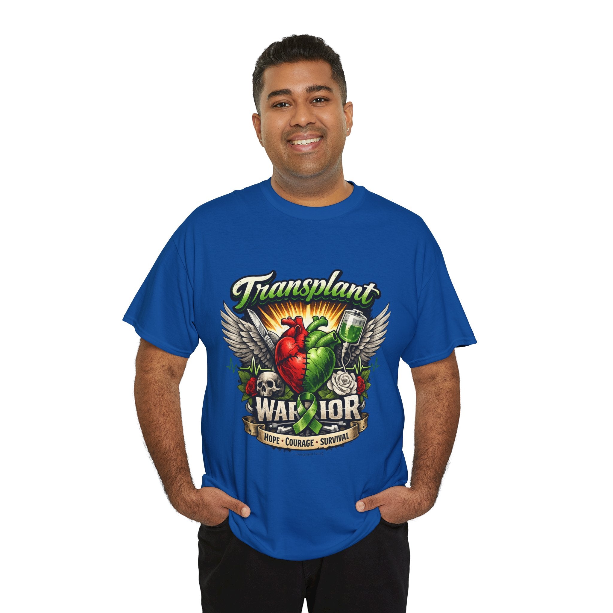 Transplant Warrior T-Shirt — 'Forever Grateful' Donate Life Survivor Tee