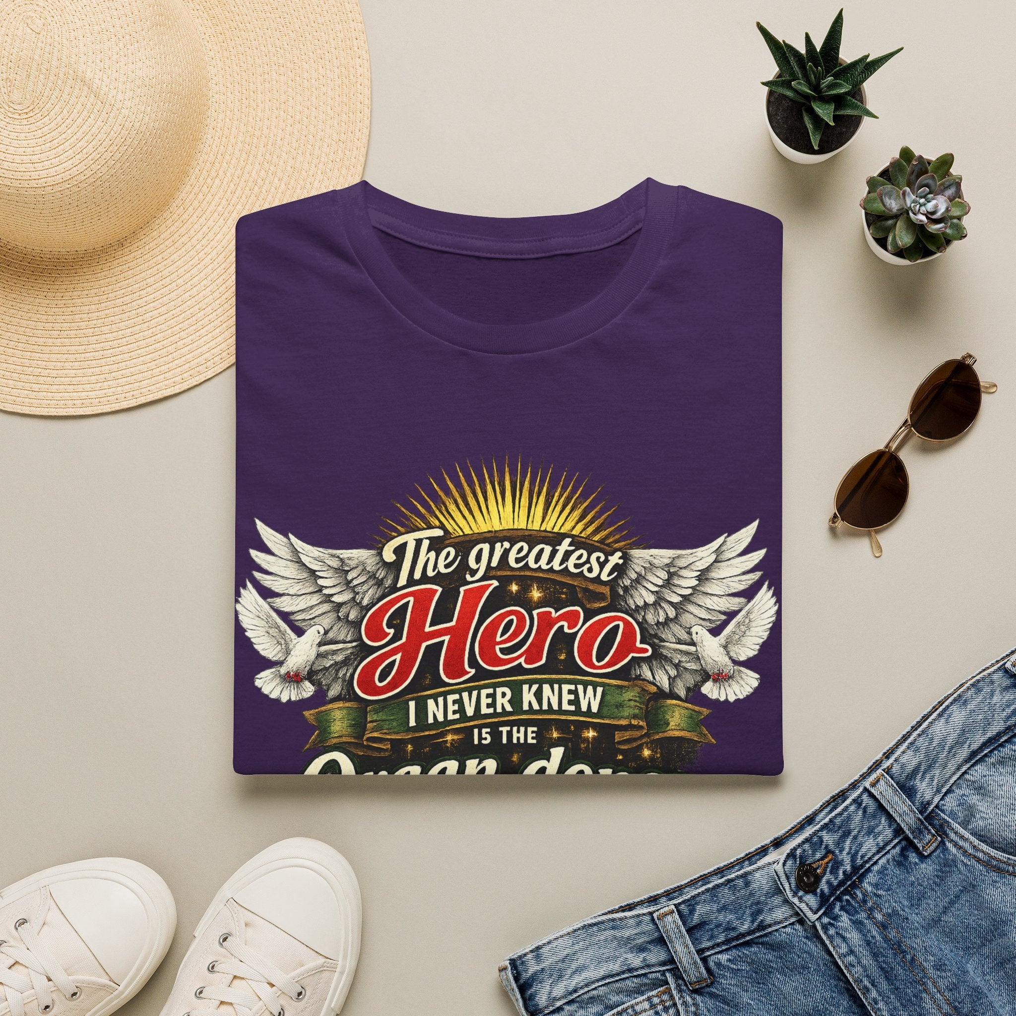 Organ Donor T‑Shirt — “The Greatest Hero I Never Knew” Tribute Tee