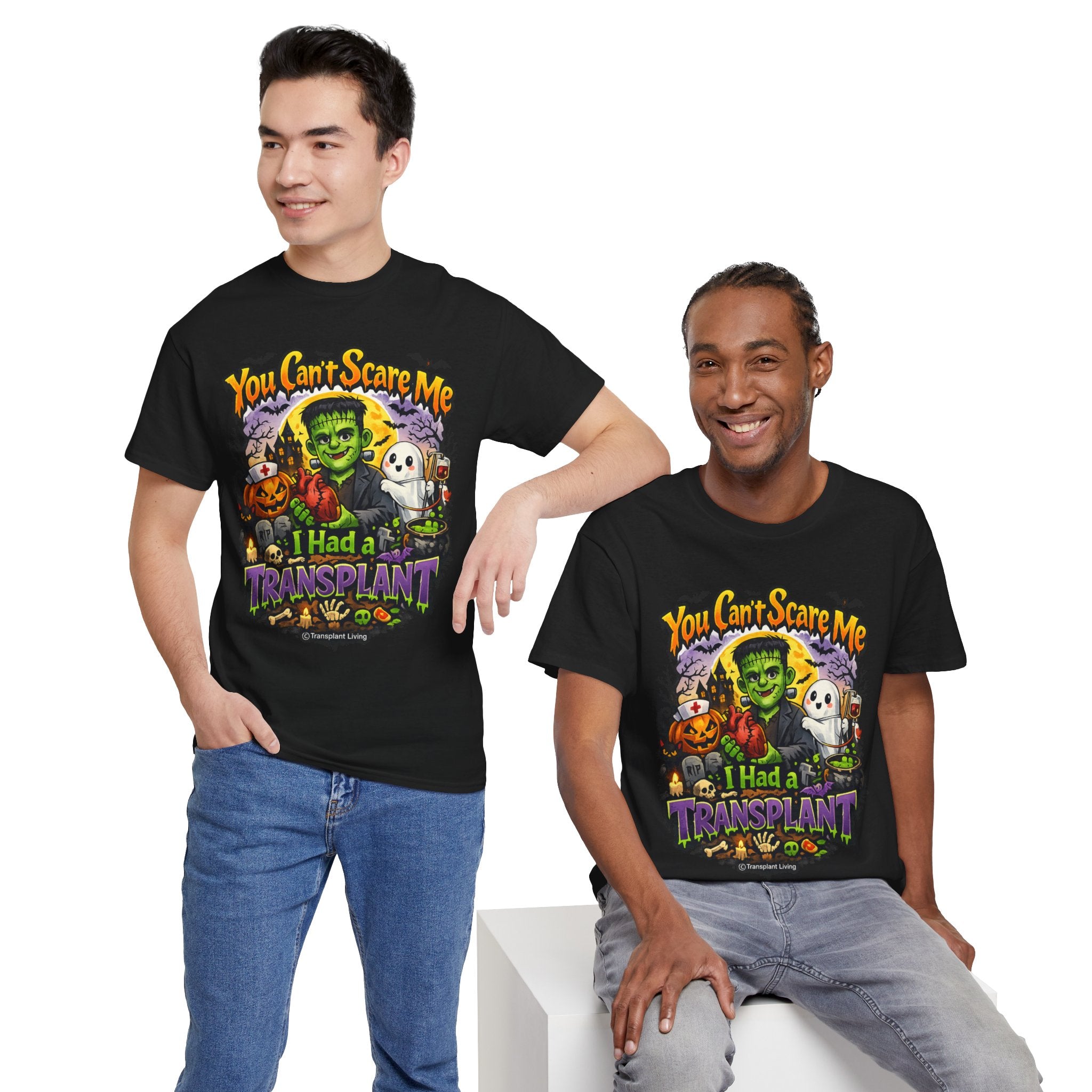 Transplant Survivor Halloween Tee — "You Can't Scare Me, I Had a Transplant"