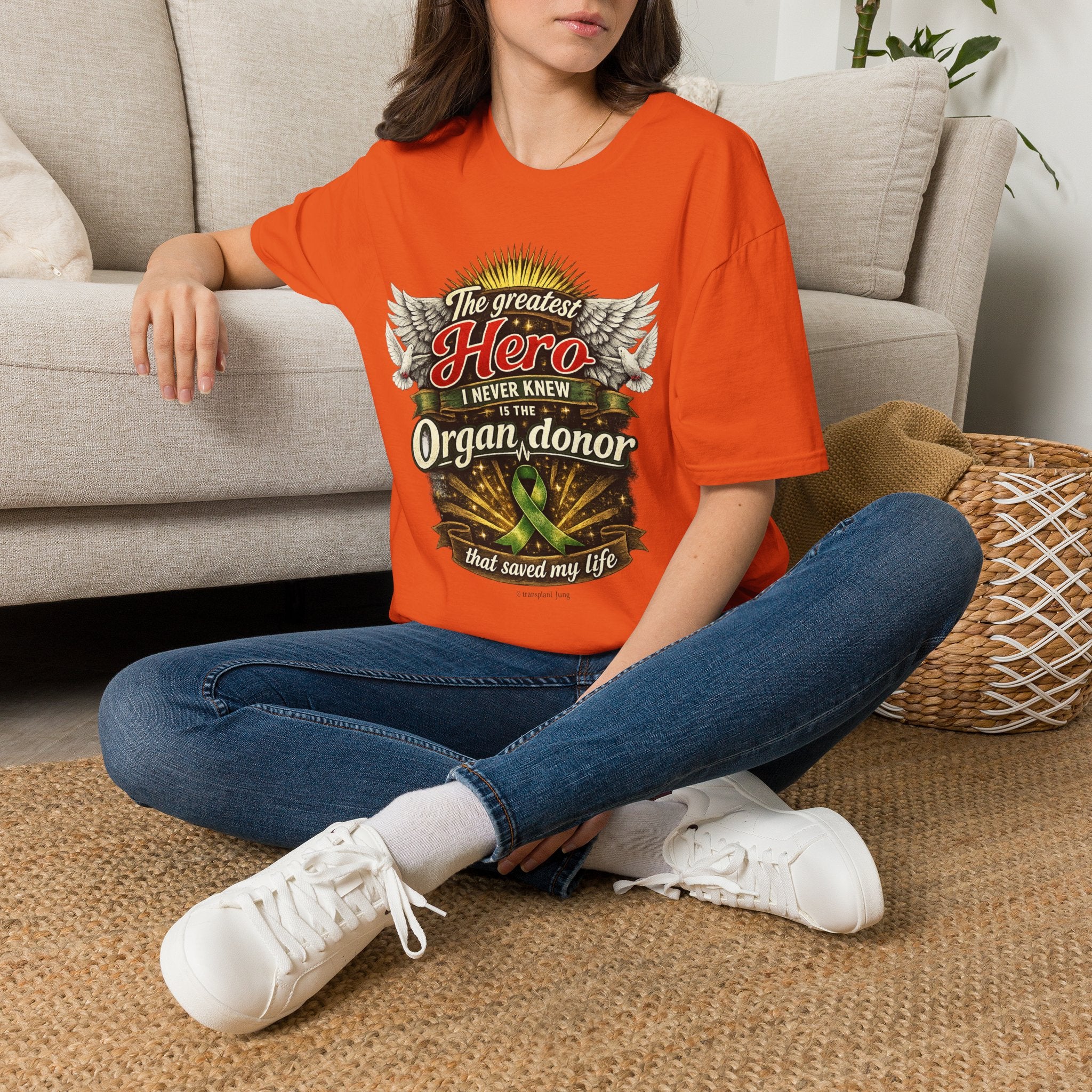 Organ Donor T‑Shirt — “The Greatest Hero I Never Knew” Tribute Tee