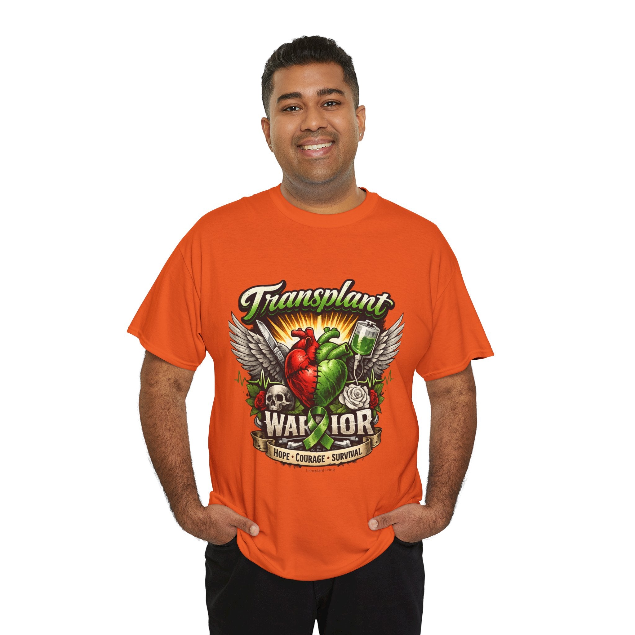 Transplant Warrior T-Shirt — 'Forever Grateful' Donate Life Survivor Tee