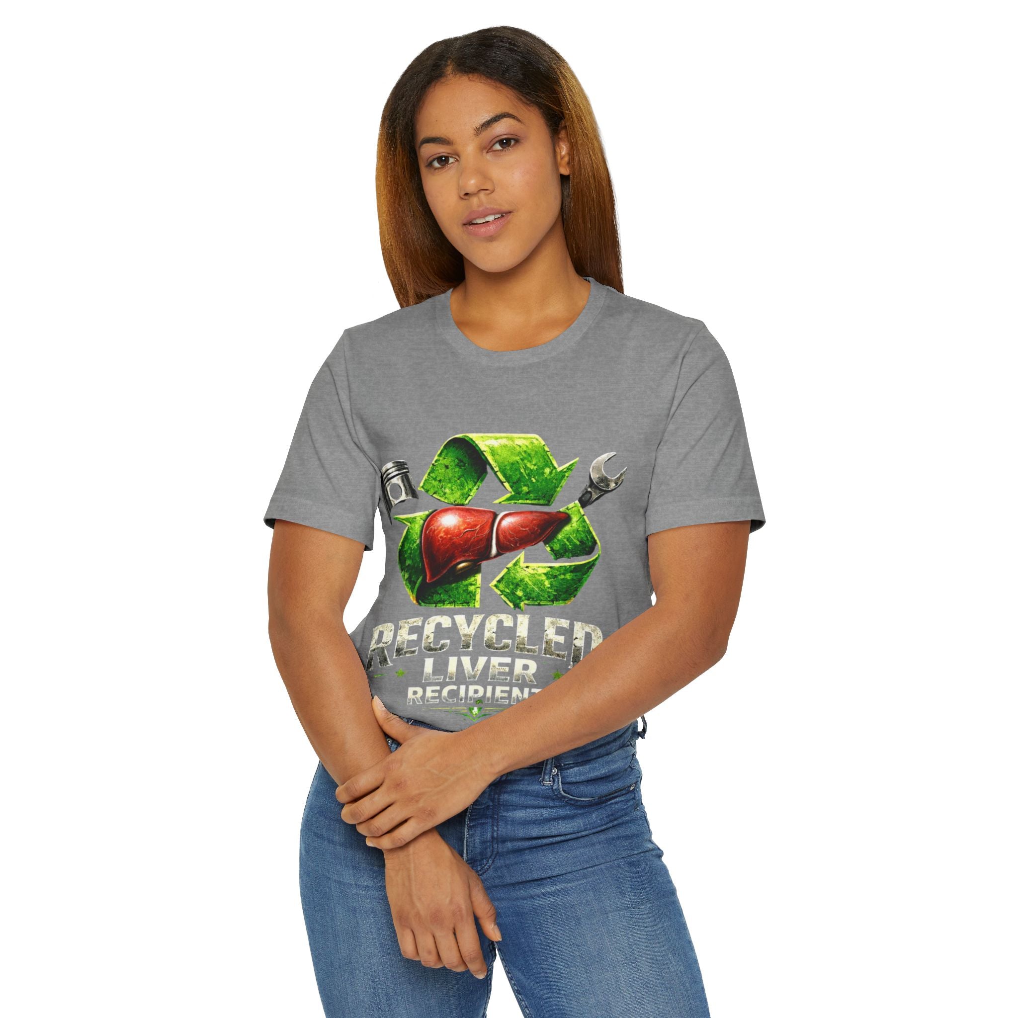 “Recycled Liver Recipient” Transplant-Awareness Graphic Tee