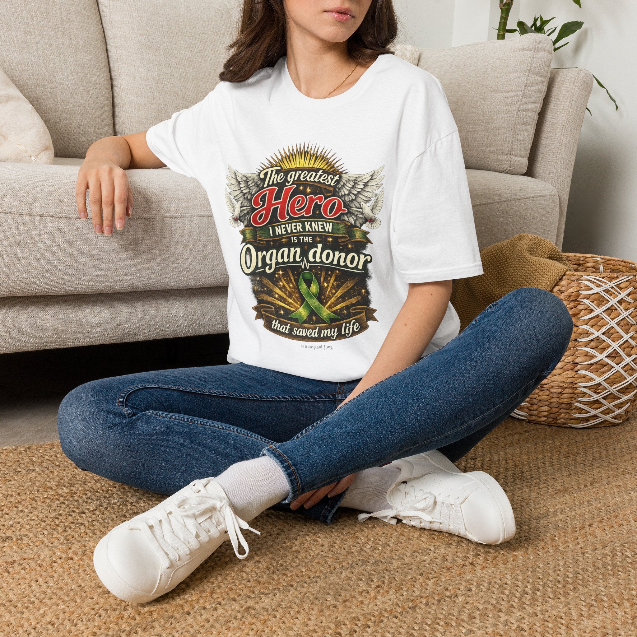 Organ Donor T‑Shirt — “The Greatest Hero I Never Knew” Tribute Tee