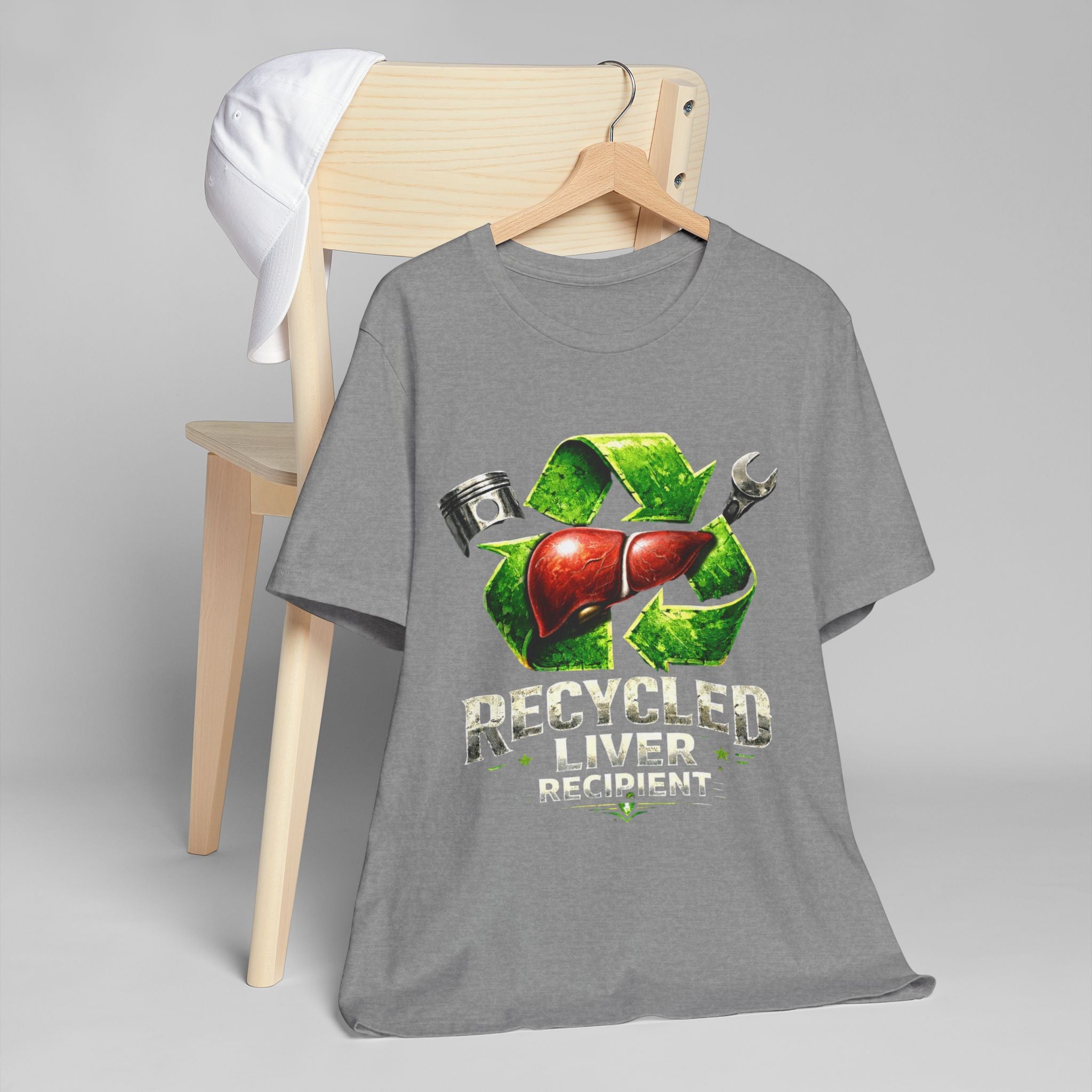 “Recycled Liver Recipient” Transplant-Awareness Graphic Tee