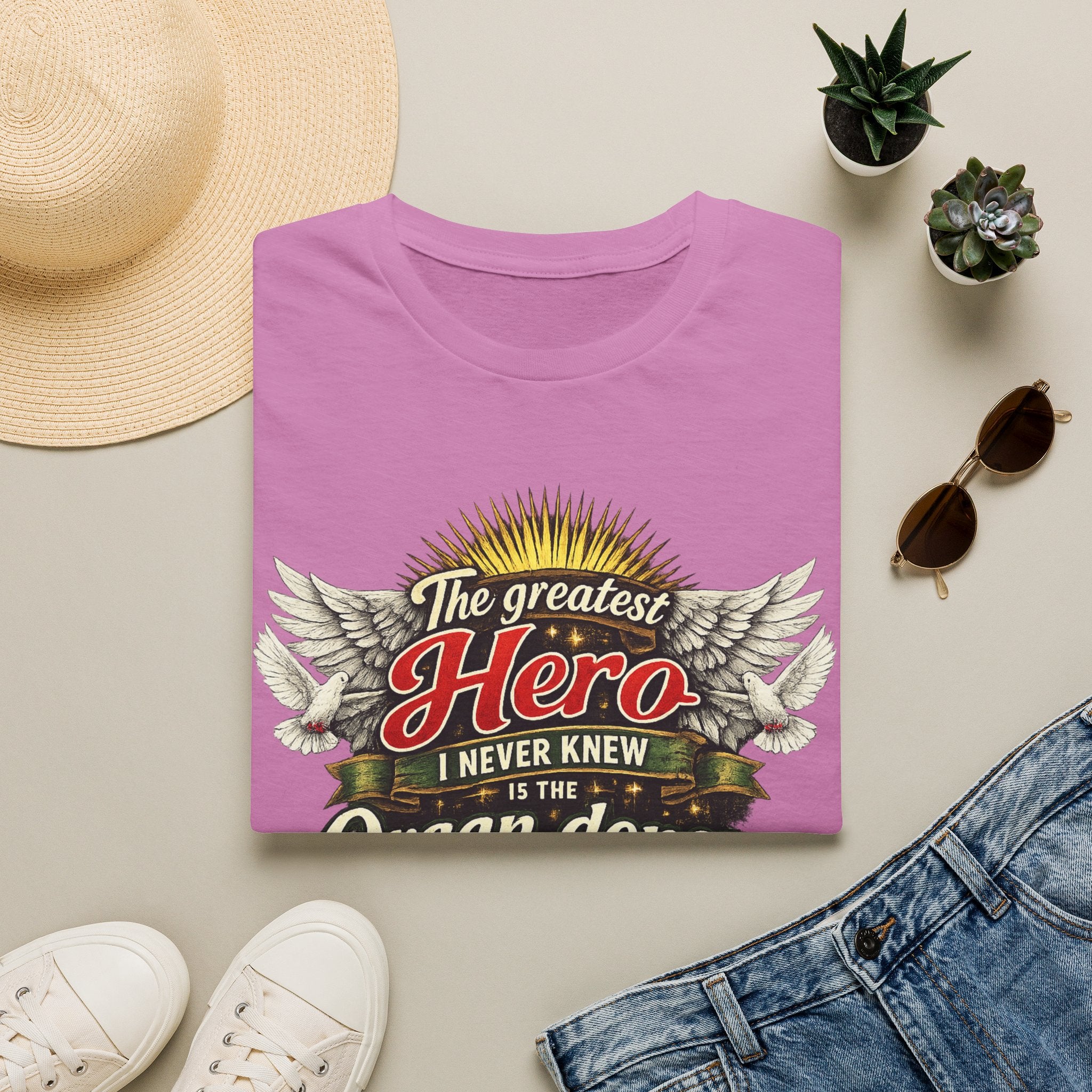 Organ Donor T‑Shirt — “The Greatest Hero I Never Knew” Tribute Tee
