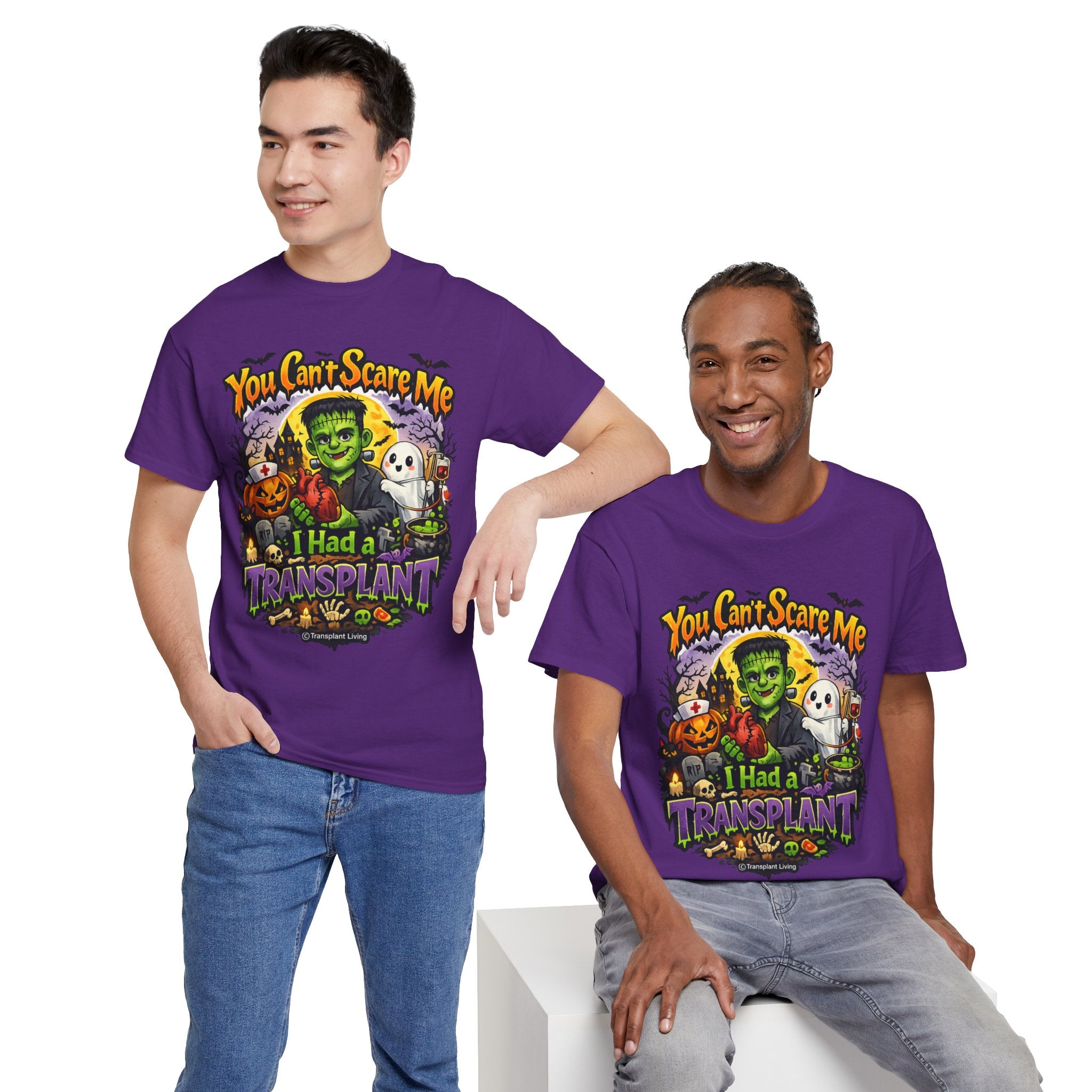 Transplant Survivor Halloween Tee — "You Can't Scare Me, I Had a Transplant"
